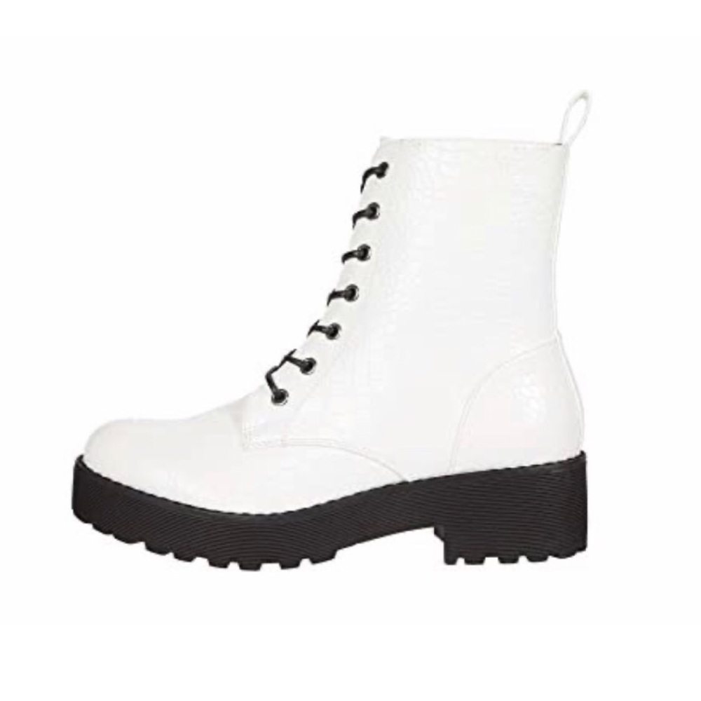 • 2X H P •Dirty Laundry Mazzy Combat Boots - Croco - Picture 2 of 4